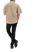 STONE ISLAND 26SS ワッペンパッチボタン半袖シャツ 1200031 S00WN V019A 153900870 [P]