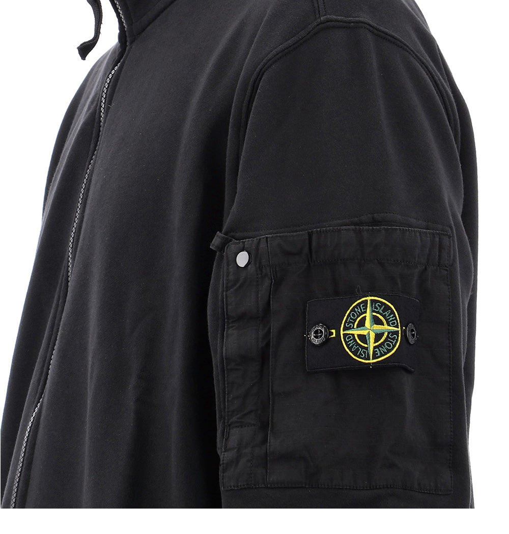 Stone Island Cotton Zip-Up Jacket with Patch 26SS 152833013 – trenbe