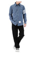 Thom Browne Lucky Chance Chambray Shirt - Size 3 154863664 [P]