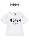 MSGM Kids Logo Short Sleeve T-Shirt 156557774 [P]