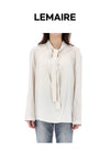 LEMAIRE Ascot Tie Blouse 155450396 [P]