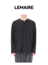 LEMAIRE V-Ausschnitt Hemd SH1235 LF1308 BK999 157871089 [P]