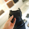 GUCCI Matelassé Damenstiefel 719849 AAA5W Leder Schwarz Luxus Damenschuhe 129137350 [P]