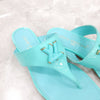 LOUIS VUITTON Sandalen mit LV-Logo Mint 38 8268 7175661 [P]