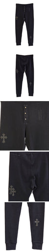 CHROME HEARTS Lederpatch Waffle Leggings M 162882791 [P]