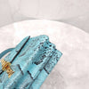 Gucci Limited Edition Blue Python Top Handle Shoulder Bag 602781 7956 2750079 [P]
