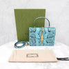 Gucci Limited Edition Blue Python Top Handle Shoulder Bag 602781 7956 2750079 [P]