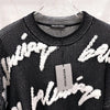 BALENCIAGA Baumwolle 3D Scribble Logo Strick L 7846 163158821 [P]