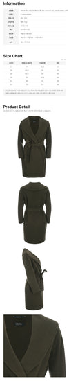 MaxMara Belted Wool Coat Dark Khaki Green 2629016061 084 161915856 [P]