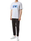 MSGM Logo Square Waterful Tee 124511326 [P]