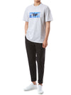 MSGM Logo Square Waterful Tee 124511326 [P]