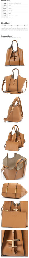 TODS 26FW Timeless Mini Shopper & Crossbody Bag Braun XBWTSBA9100 Q8E S410 159724464 [P]