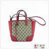 Gucci Shoulder Bag 449241 8606 Red Fabric Leather 90100578 [P]