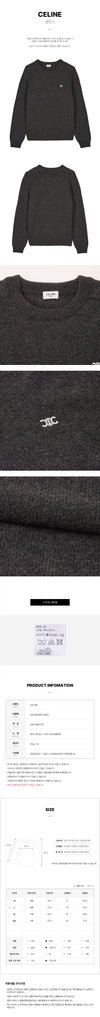 Celine Men's Triomphe Wool Knit 151515803 [P]