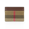 Burberry Card Holder Sandon Tan Leather Fabric 57941894 [P]