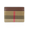 Burberry Card Holder Sandon Tan Leather Fabric 57941894 [P]