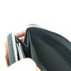 Burberry Zip Around Long Wallet Black Leather 80528851 57705001 [P]