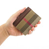 Burberry Card Holder Sandon Tan Leather Fabric 57941894 [P]