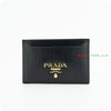 Prada Card Holder 1MC208 Lettering Black Leather 67057332 [P]