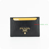 Prada Card Holder 1MC208 Lettering Black Leather 67057332 [P]