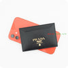 Prada Card Holder 1MC208 Lettering Black Leather 67057332 [P]