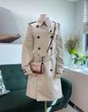 Burberry Harbourne Long Stone Trench Coat 80194141 39327064 [P]