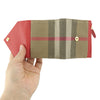 BURBERRY Damentasche 80730861 Lila Rot Canvas Leder 76252734 [P]