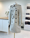 Burberry Harbourne Long Stone Trench Coat 80194141 39327064 [P]