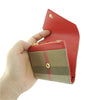 BURBERRY Damentasche 80730861 Lila Rot Canvas Leder 76252734 [P]