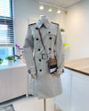 Burberry Harbourne Long Stone Trench Coat 80194141 39327064 [P]