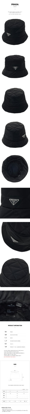 PRADA Unisex Nylon Bucket Hat 2HC325 2DV4 F0002 63188574 [P]