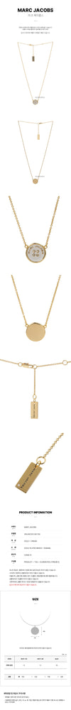 Marc Jacobs Button Pendant Necklace 2R4JNC001J38 109 SS25 123539166 [P]