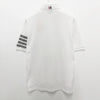 Thom Browne Classic Stripe 4 Bar Classic Pique Short Sleeve Polo T-Shirt White 155940687 [P]