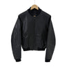 Prada Men's Triangle Logo Leather Shell Bomber Jacket Black 48 UPW455 161290183 [P]