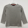 Saint James Kids VAUJANY E Red Heart Patch Long Sleeves T-Shirt 9174 GRIS ECRU TULIPE 143735596 [P]