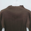 ISSEY MIYAKE Pleats Please New Colorful Basic 4 Top Brown 158680592 [P]