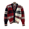 Thom Browne Donagole Tartan Stripe Cardigan Red 123467332 [P]
