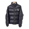 Prada Men's Nylon Logo Shiny Down Jacket Black SGC089 161835407 [P]