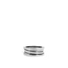 BULGARI 18K ビゼロワン 3バンドリング リング ホワイトゴールド 323535 158667669 [P]
