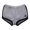 COURREGES Kureju Logo Kontrast Mini Shorts Smog Grau Schwarz (124JSH037JS0070 B102) 123778215 [P]