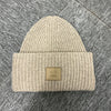 Acne Studios Acne Large Face Logo Patch Wool Knit Beanie Grey Melange (C40424 DRN) 149525177 [P]