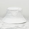 STONE ISLAND Kinder Logo Stickerei Baumwolle Rex Bucket Hat Weiß (801690365 V0001) 123775562 [P]