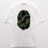 BAPE Giant First Camo Big Ape Head Short Sleeve T-Shirt White Green 157128990 [P]