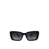 Miu Miu Square Oval Acetate Sunglasses Black Slate Grey 160756435 [P]