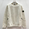 Stone Island Kids Woven Badge Terry Sweatshirt Mastic White stamp: 771660143 V0097 123765590 [P]