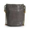 GUCCI Mini Bucket Schultertasche aus Pythonleder Grau 576432 160968324 [P]