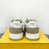 FENDI Logo Lettering Match Leder Low-Top Sneakers Seide Weiß 134049636 [P]