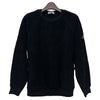 STONE ISLAND Terry Sweatshirt mit Wappenpatch in Schwarz (V0029) 771660143 123765647 [P]