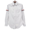 Thom Browne Women's Stripe Oxford Shirt in Medium Grey 150277999 [P]