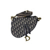 Dior Oblique Jacquard Saddlebag Medium Shoulder Bag + Ring Embroidered Logo Shoulder Strap 160755434 [P]